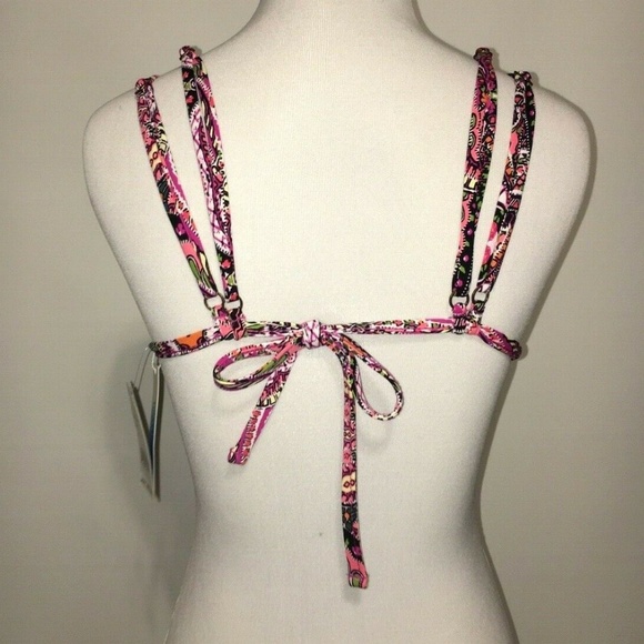 Lucky Brand Reversible Bikini Top Bottoms Two Piece Bikini Swimsuit M/L New - Picture 3 of 7